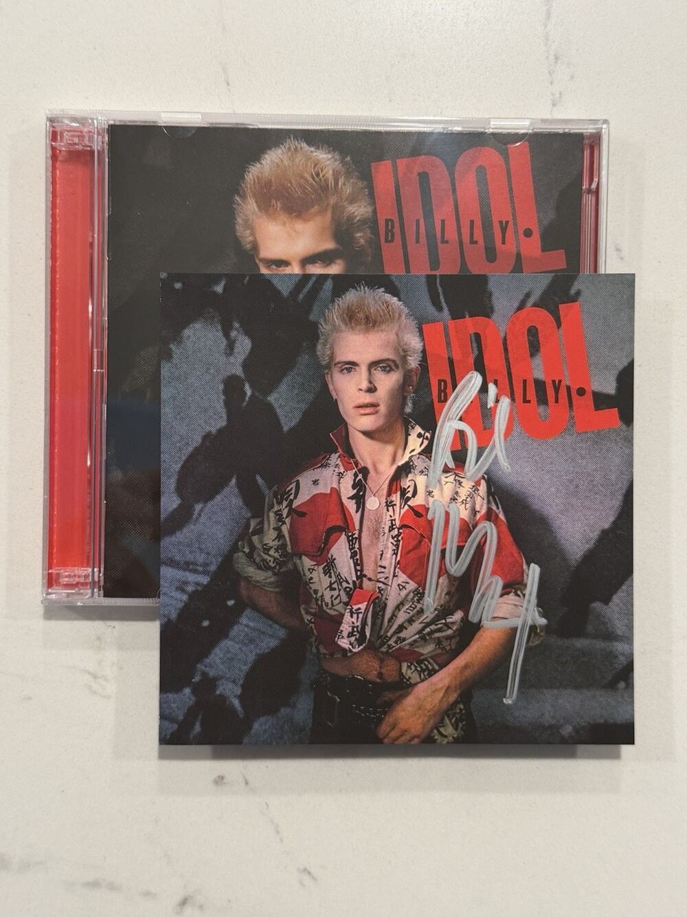 Billy Idol SIGNED CD 40th Anniversary 2CD AUTOGRAPHED Insert #2
